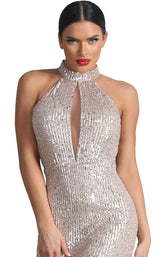 3 of 4 Nicole Bakti 6998 Dress Silver