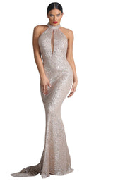 1 of 4 Nicole Bakti 6998 Dress Silver