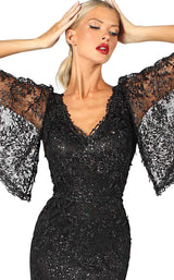 2 of 2 Nicole Bakti 7023 Dress Black