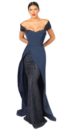 1 of 2 Nicole Bakti 7029 Dress Navy