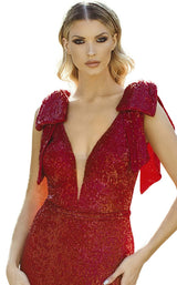 4 of 4 Nicole Bakti 7031 Dress Red