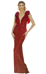2 of 4 Nicole Bakti 7031 Dress Red