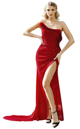 1 of 7 Nicole Bakti 7038 Dress Red