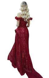 2 of 4 Nicole Bakti 7039 Dress Red
