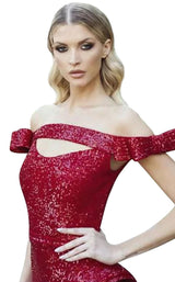 3 of 4 Nicole Bakti 7039 Dress Red