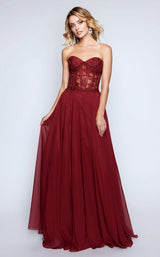 1 of 6 Nina Canacci 2194 Burgandy