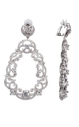 1 of 2 Nina Majestic Rhodium/White