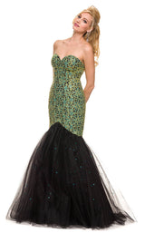 1 of 5 Nox Anabel 3123 Dress Green-Black