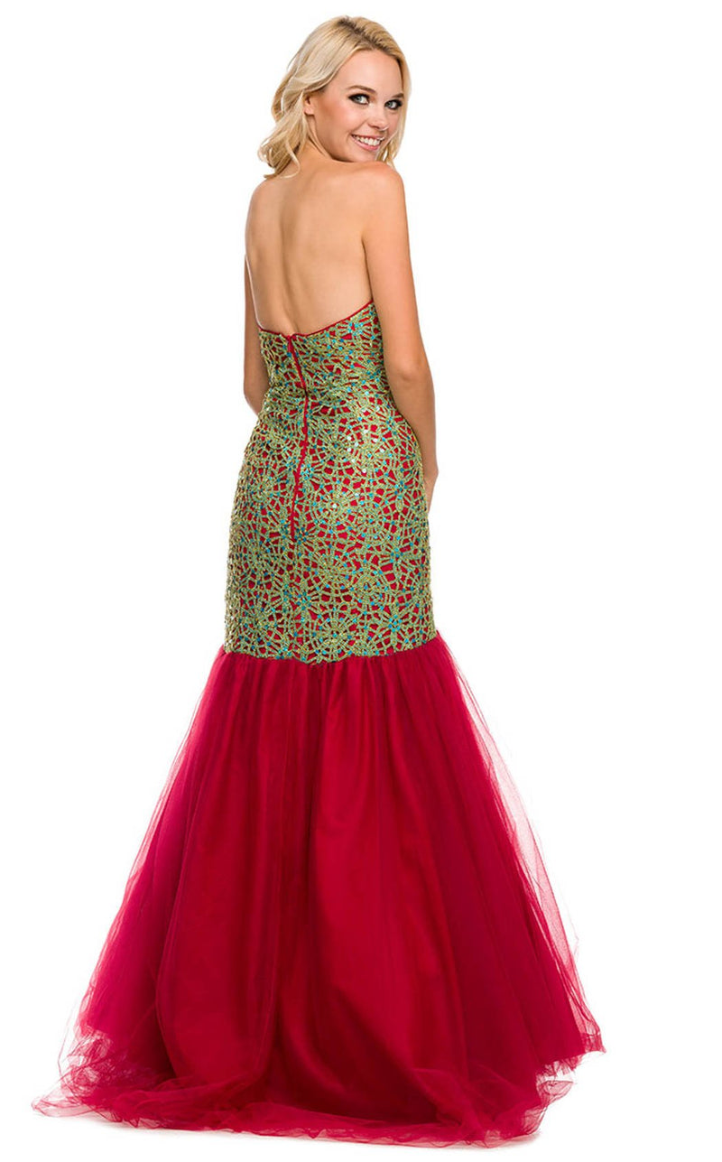 Nox Anabel 3123 Dress Green-Red