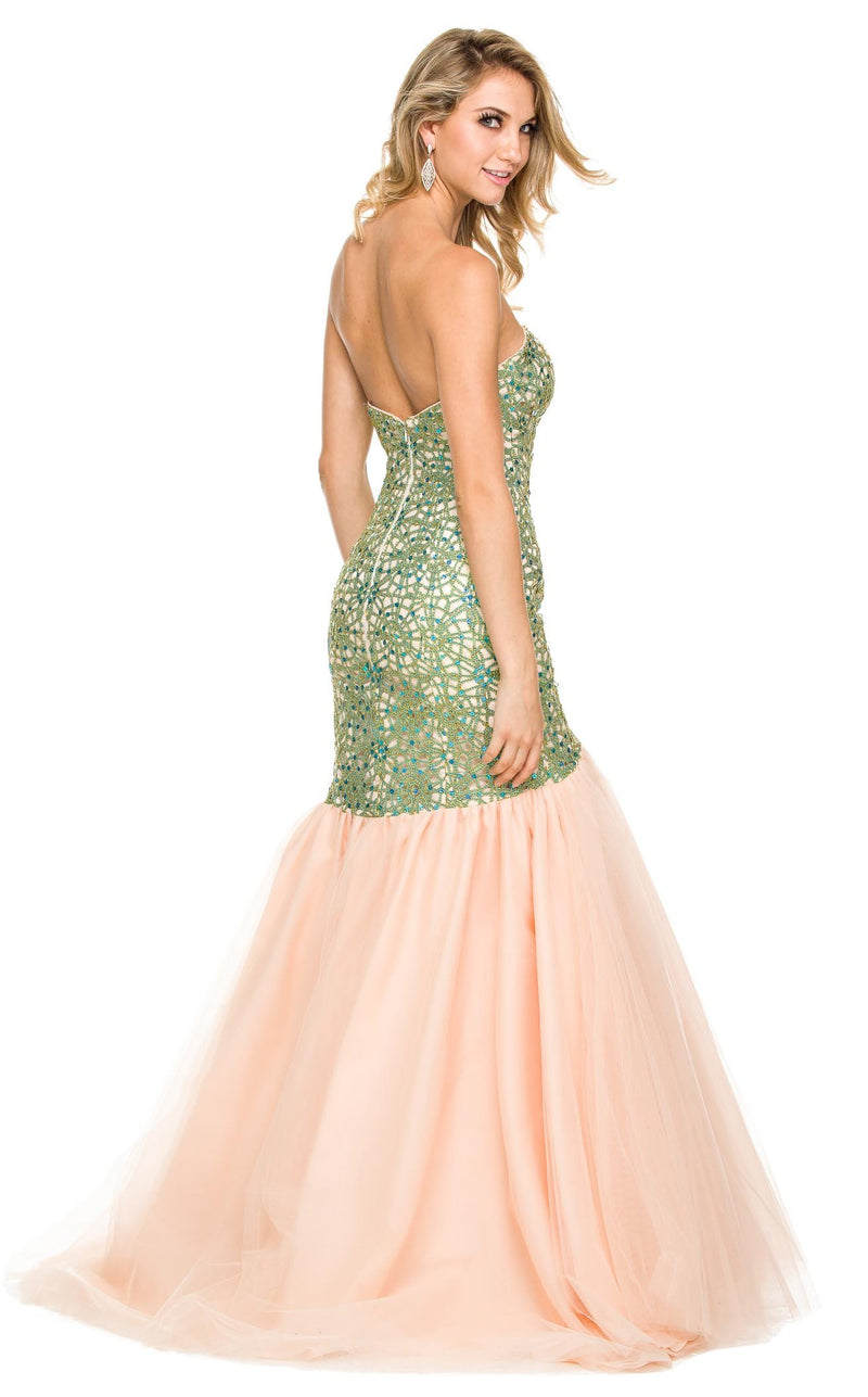 Nox Anabel 3123 Dress Green-Nude