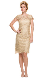 4 of 20 Nox Anabel 5064 Dress Gold