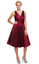 2 of 6 Nox Anabel 5068 Dress Burgundy