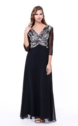 1 of 4 Nox Anabel 5126 Dress Black-Silver