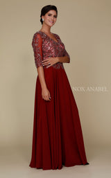 1 of 4 Nox Anabel 5144 Dress Burgundy
