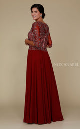 3 of 4 Nox Anabel 5144 Dress Burgundy