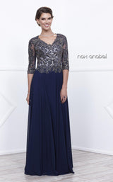 2 of 4 Nox Anabel 5144 Dress Navy-Blue