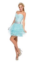 1 of 3 Nox Anabel 6007 Dress Aqua-Blue