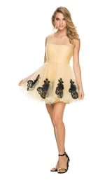 2 of 6 Nox Anabel 6037 Dress Gold