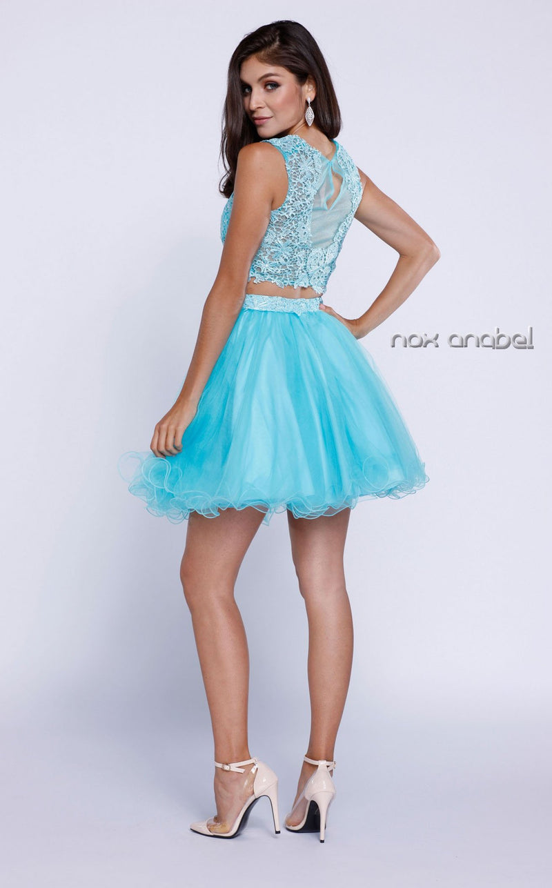 Nox Anabel 6057 Dress Aqua-Blue