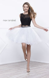 1 of 2 Nox Anabel 6224 Dress White-Black