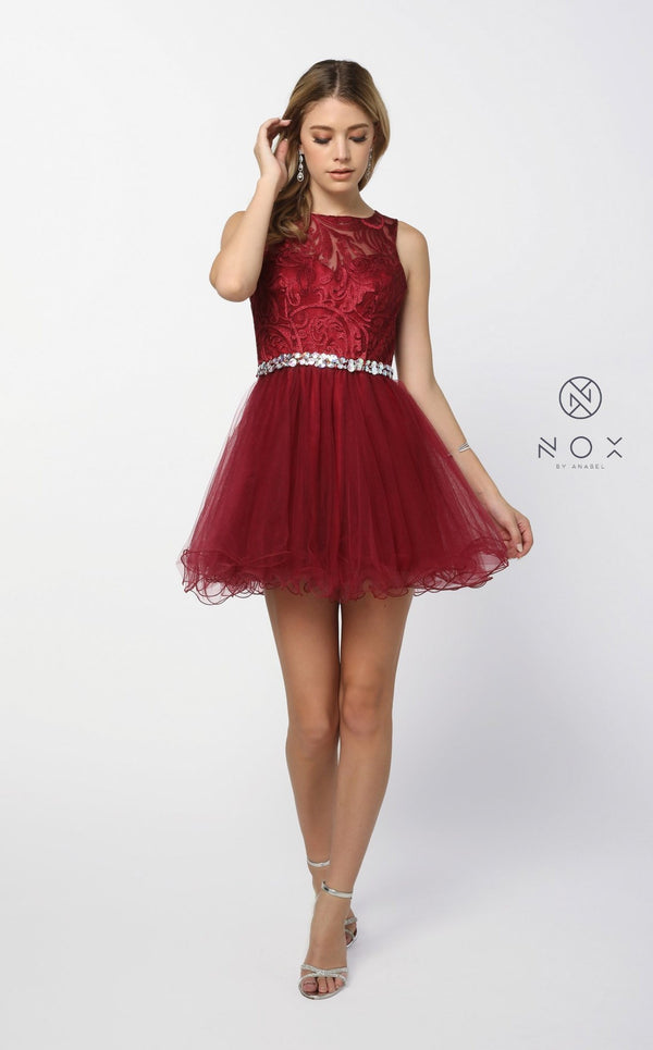 Nox Anabel 6252 Dress Burgundy