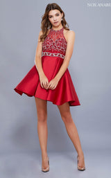 1 of 4 Nox Anabel 6262 Dress Burgundy