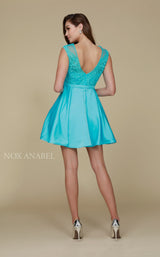 3 of 4 Nox Anabel 6288 Dress Aqua-Blue