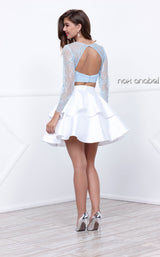 5 of 8 Nox Anabel 6290 Dress Ice-Blue-White