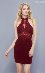 1 of 4 Nox Anabel 6309 Dress Burgundy