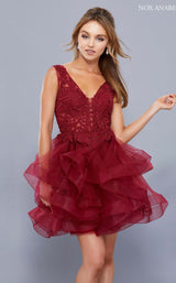 2 of 10 Nox Anabel 6310 Dress Burgundy