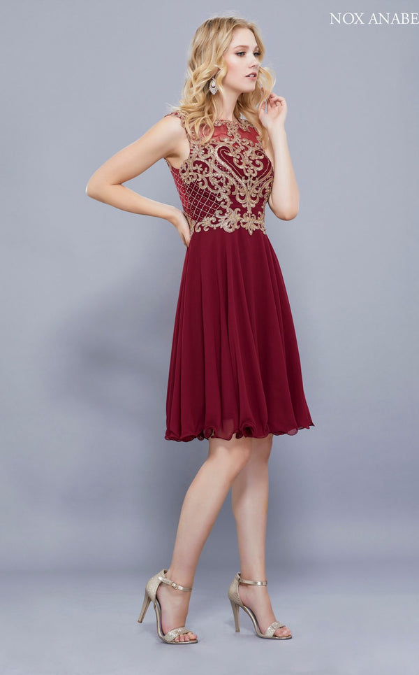 Nox Anabel 6321 Dress Burgundy