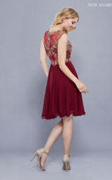 3 of 3 Nox Anabel 6321 Dress Burgundy