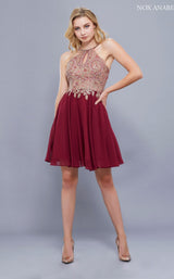 1 of 6 Nox Anabel 6324 Dress Burgundy