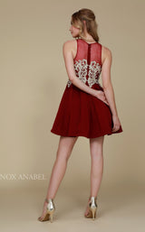 3 of 4 Nox Anabel 6338 Dress Burgundy