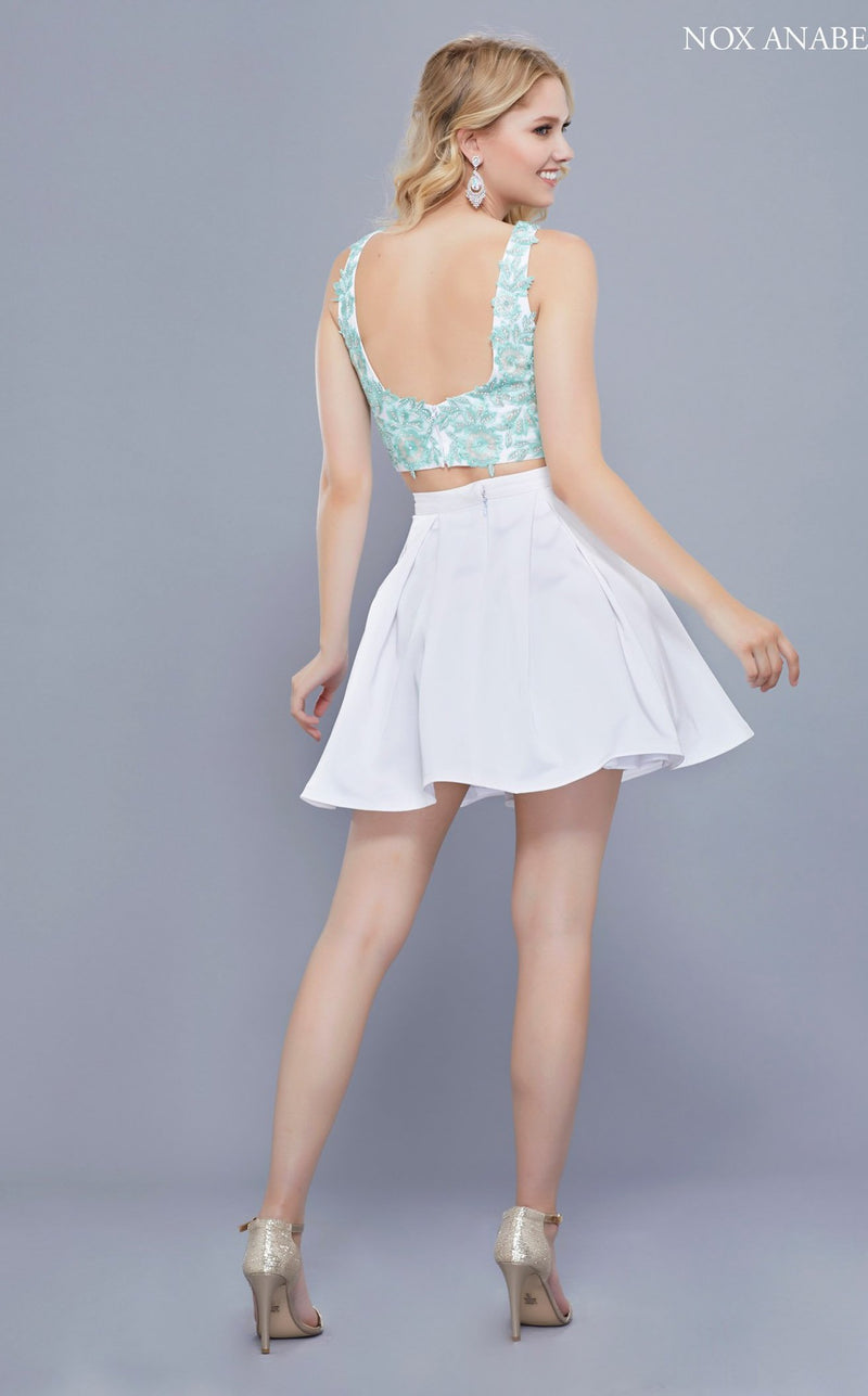 Nox Anabel 6344 Dress White-Mint
