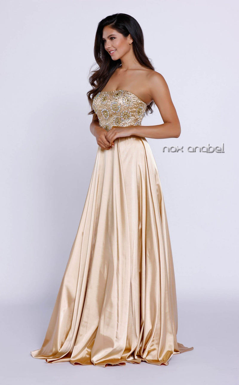Nox Anabel 8186 Dress Gold
