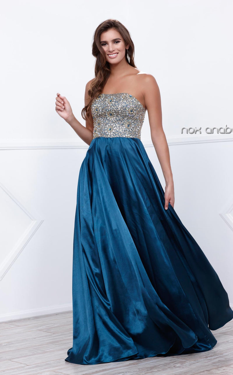 Nox Anabel 8186 Dress Teal-Blue