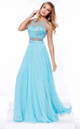 1 of 3 Nox Anabel 8251 Dress Aqua-Blue