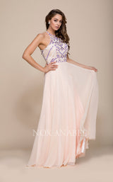2 of 4 Nox Anabel 8276 Dress Nude-Purple