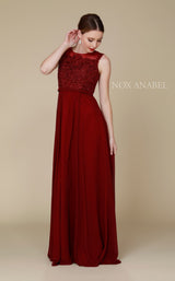 1 of 8 Nox Anabel 8314 Dress Burgundy