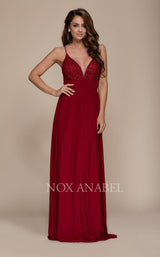 1 of 2 Nox Anabel A070 Dress Burgundy