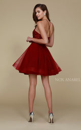 2 of 2 Nox Anabel A614 Dress Burgundy