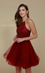 1 of 2 Nox Anabel A614 Dress Burgundy
