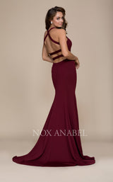 3 of 4 Nox Anabel C023 Dress Burgundy