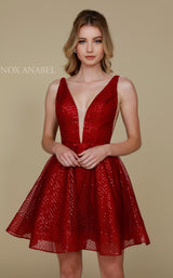 2 of 4 Nox Anabel M634 Dress Burgundy