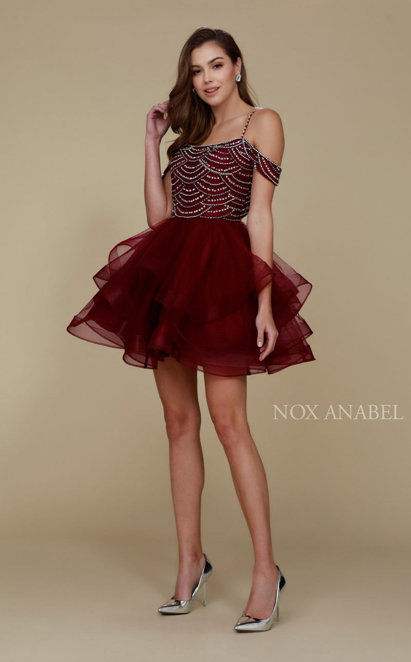 Nox Anabel T668 Dress Wine