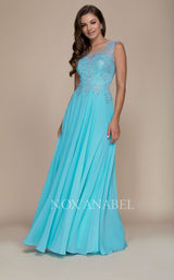 1 of 6 Nox Anabel Y100 Dress Aqua-Blue