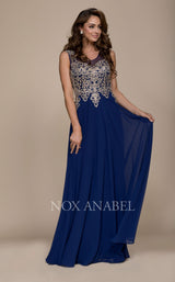 3 of 6 Nox Anabel Y100 Dress Navy-Blue