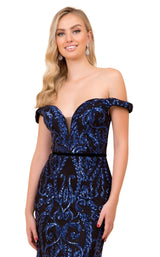 6 of 8 Nox Anabel P418 Dress Black-Royal