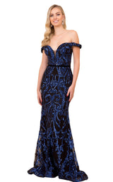 2 of 8 Nox Anabel P418 Dress Black-Royal